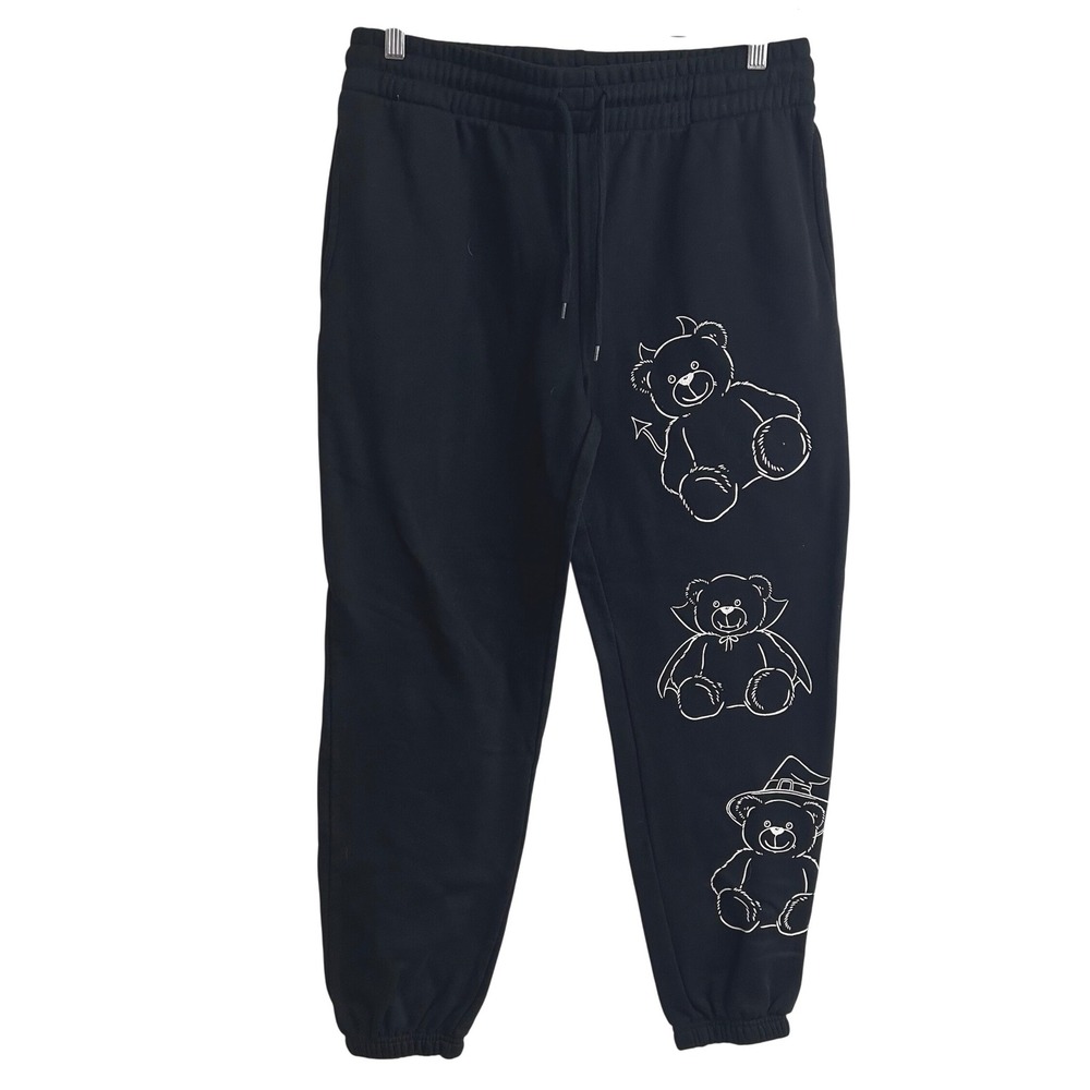NWOT Wound Up Women's L Bear Graphic Sweatpants Joggers